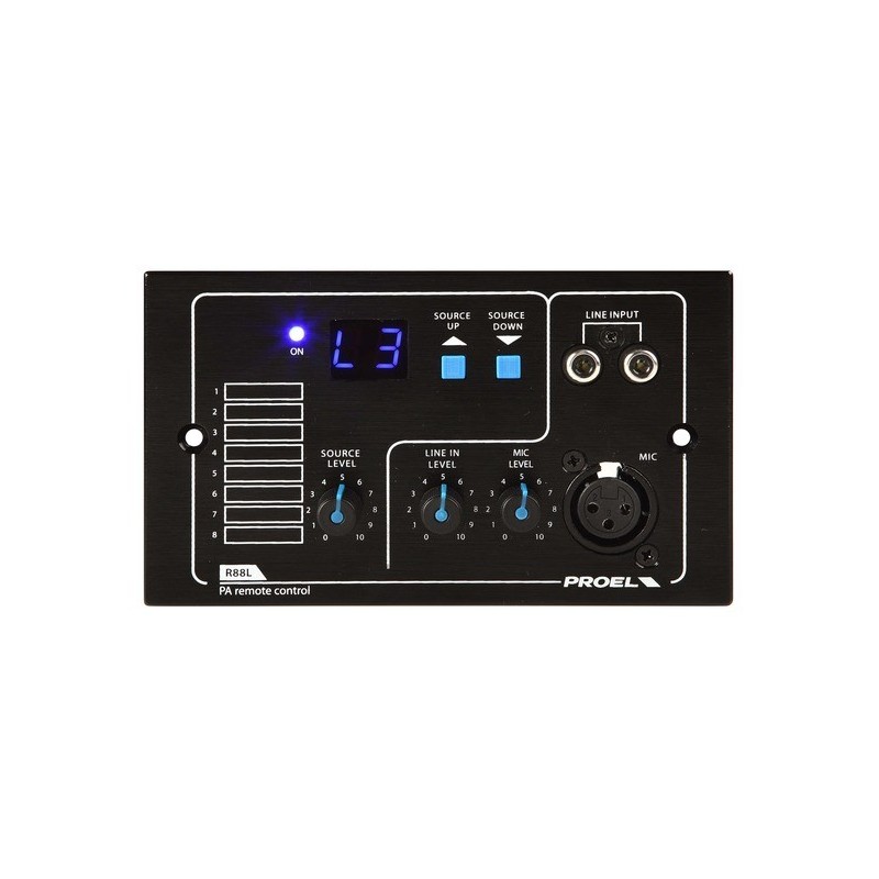 PROEL CA PA R88L Audio System naścienny pilot do MATRIX88